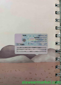 Jordan identity card PSD template (2016 - present) photolook BACK